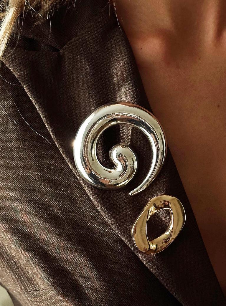 Antibes Brooch Silver Product Image