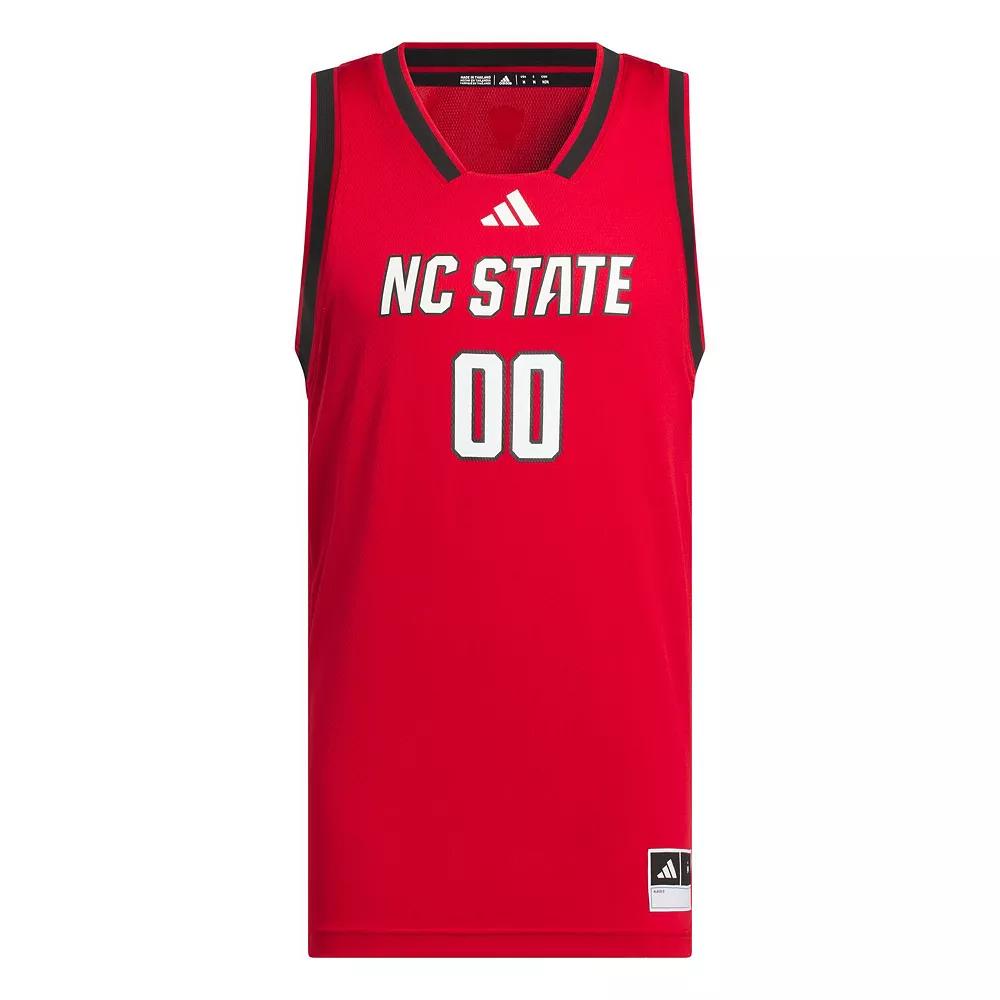 Men's adidas #00 Red NC State Wolfpack Replica Swingman Jersey,  Product Image