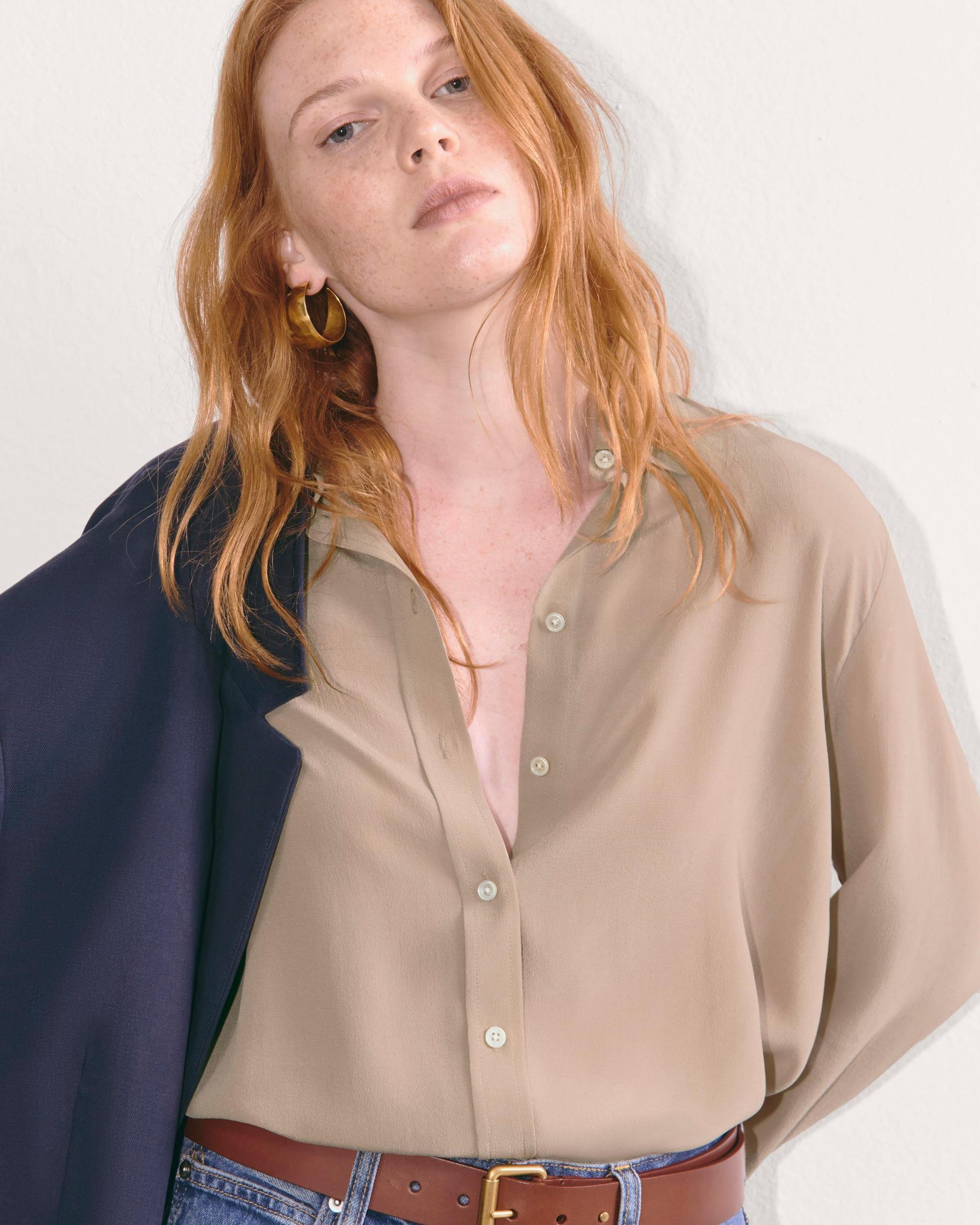 Womens Must-Have Shirt in Washable Silk by Everlane Product Image