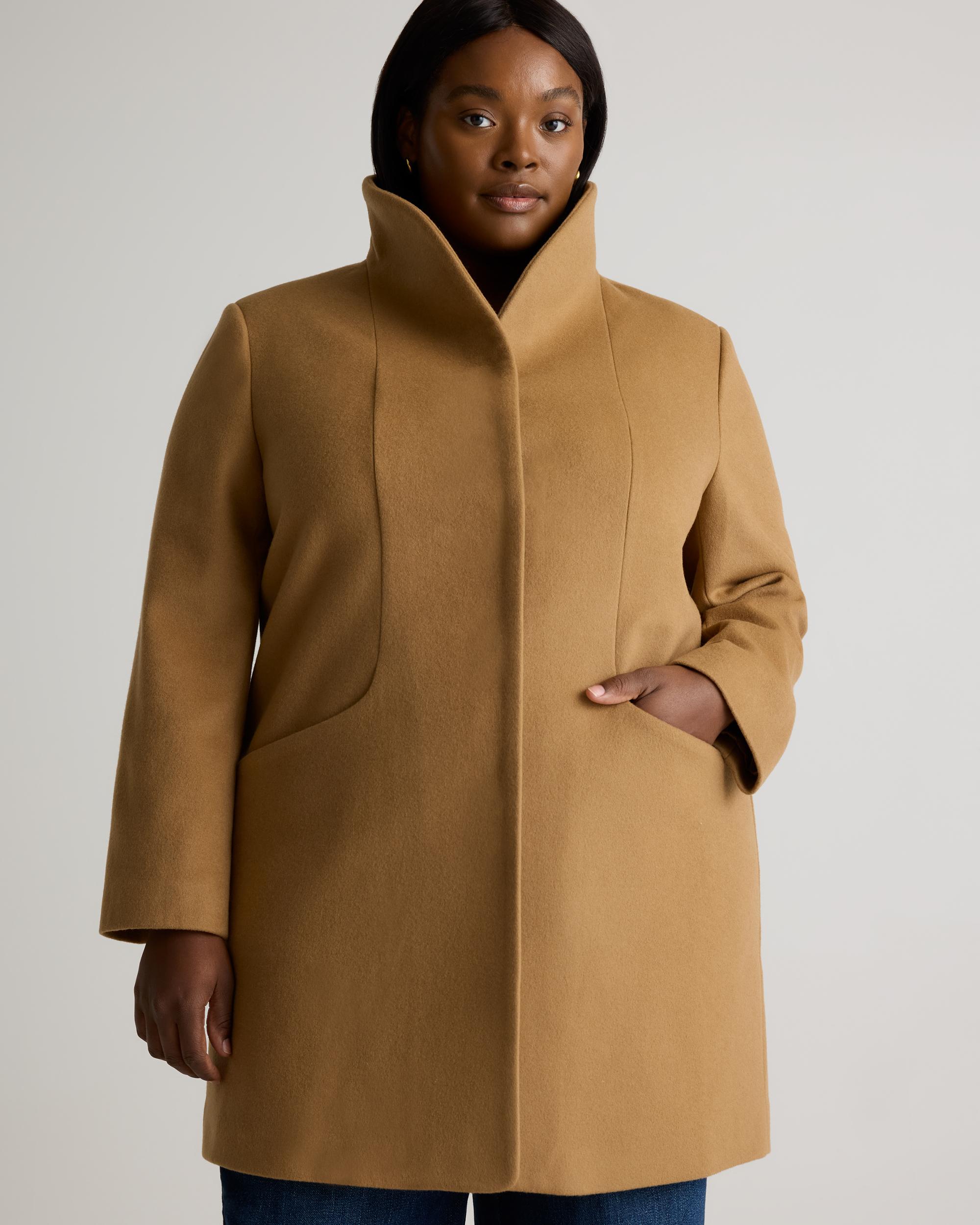 Quince | Women's Italian Wool Cocoon Coat Wool/Nylon Product Image