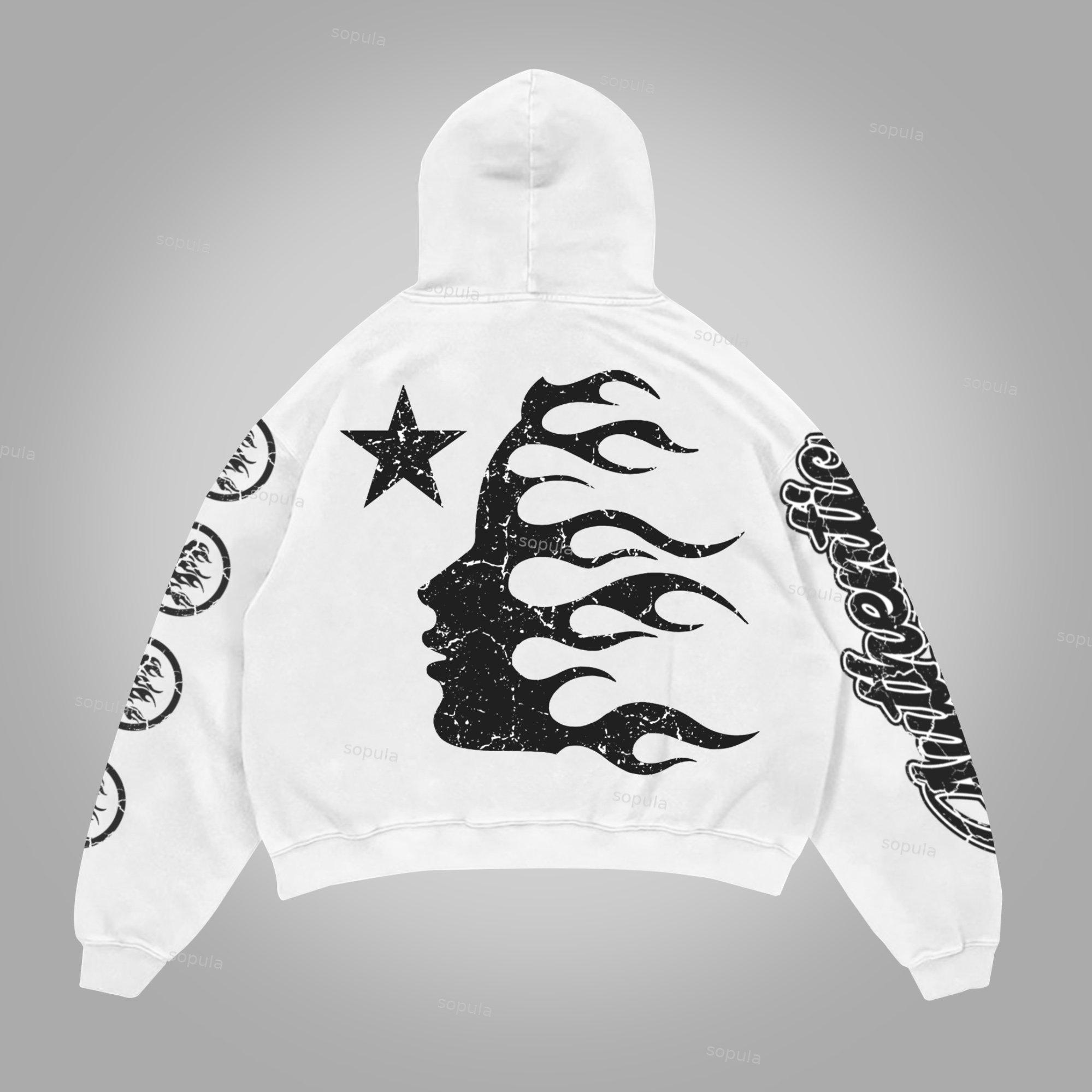 Sopula The Real Wise Vintage Graphic Cotton Hoodie Product Image