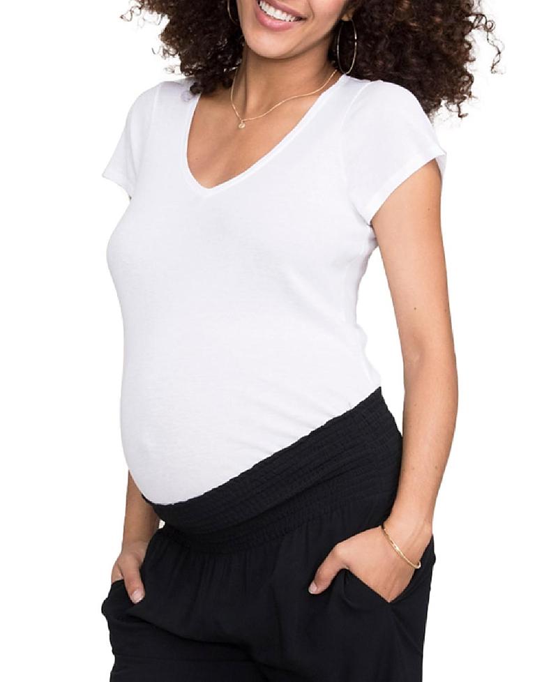 Womens The Maternity Fitted Vee T-Shirt Product Image