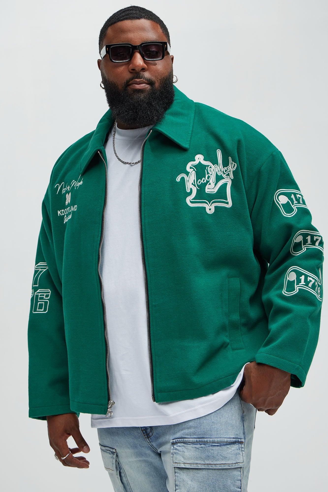 Independence Varsity Jacket - Kelly Green Product Image