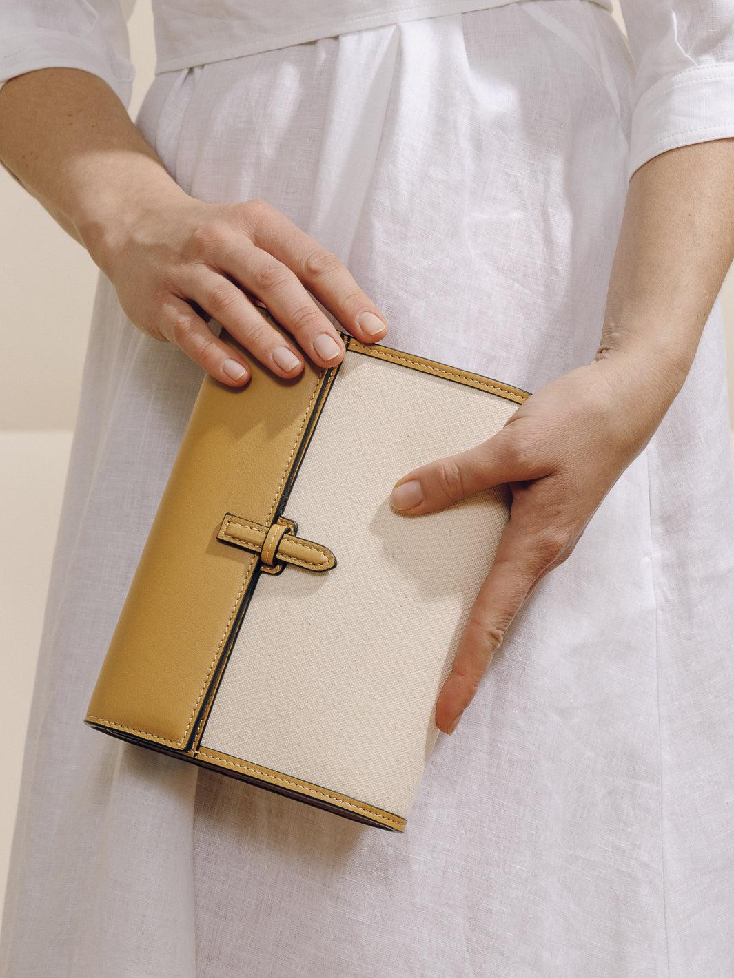 The Small Soft Clutch in Natural Fiber Product Image