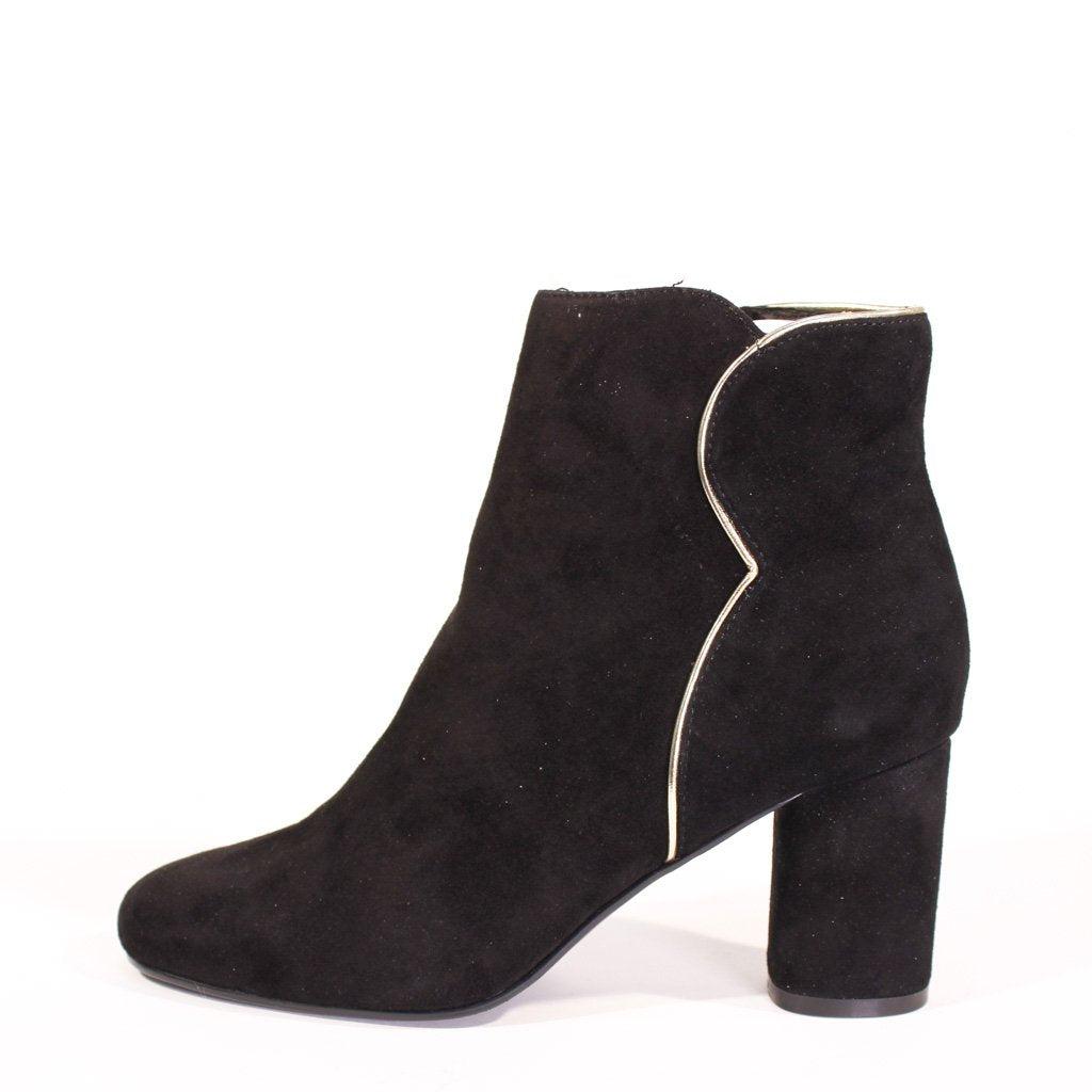 Tatiana Scallop Suede Booties Product Image