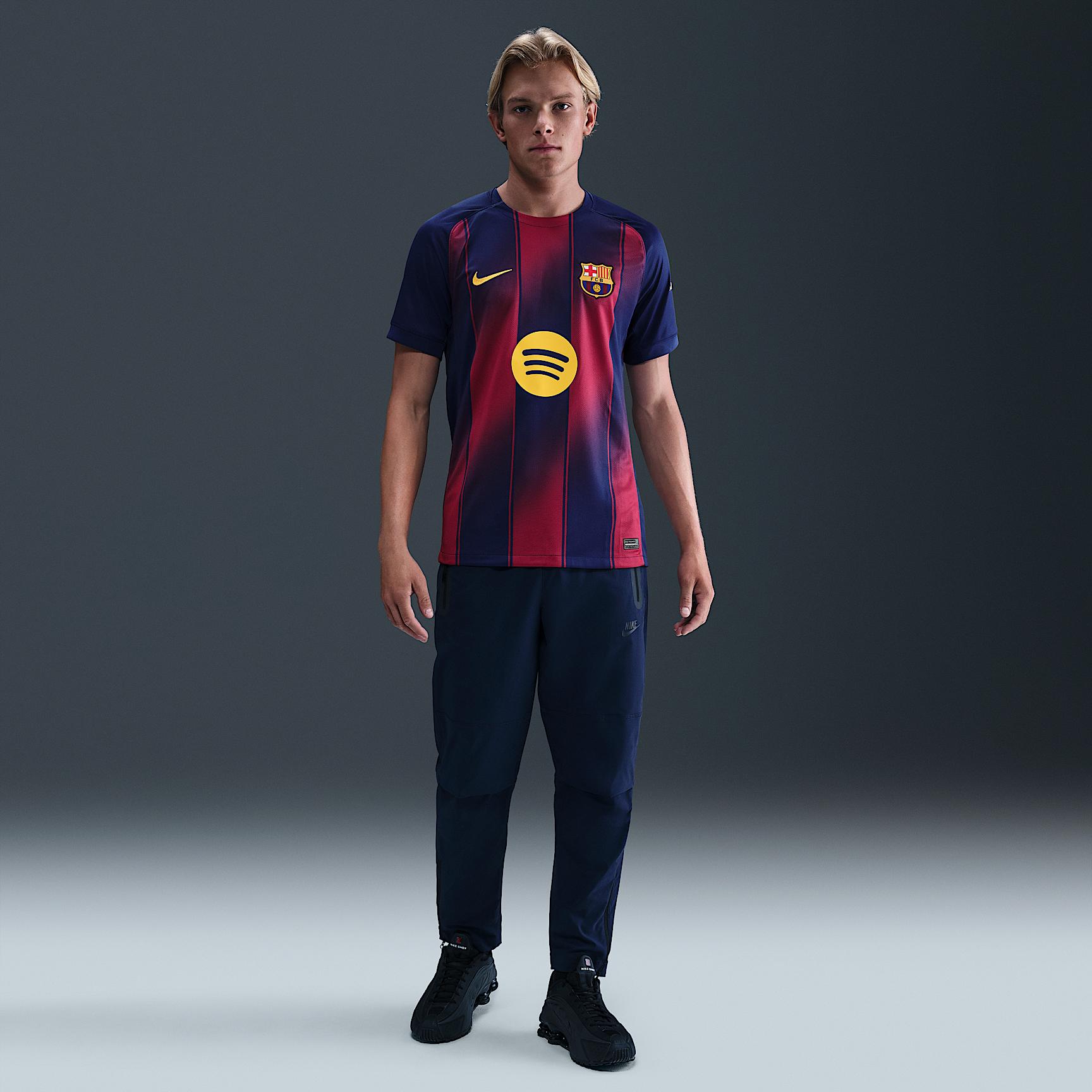 FC Barcelona 2025/26 Stadium Home Nike Men's Dri-FIT Soccer Replica Jersey Product Image