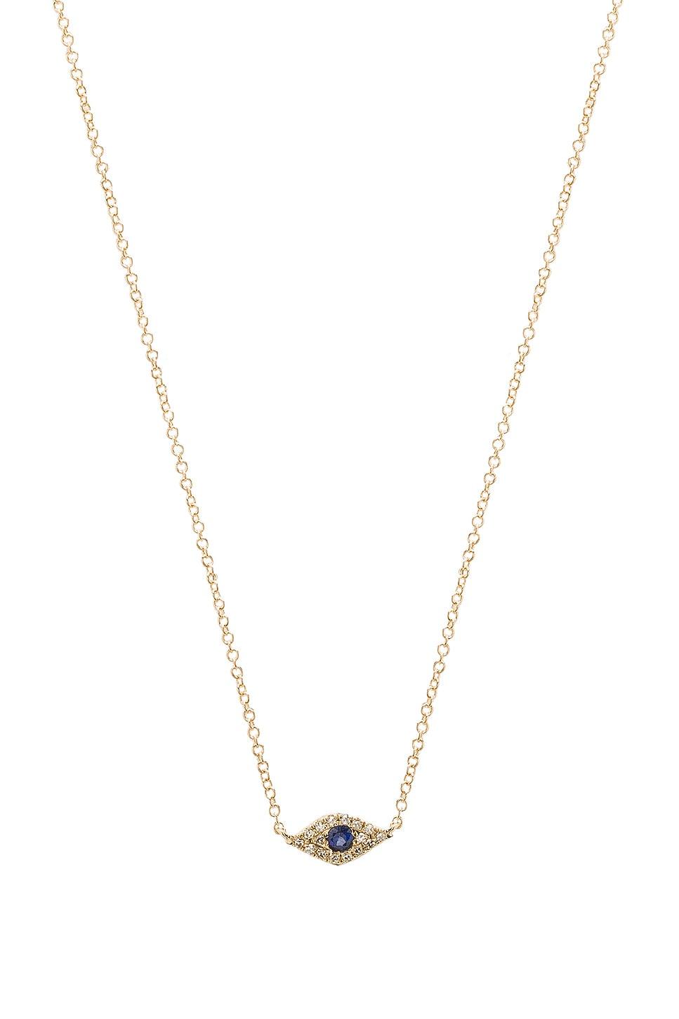 Diamond Evil Eye Necklace EF COLLECTION Product Image