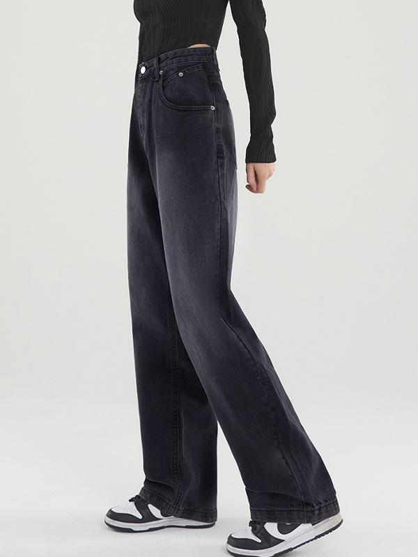 Dark Wash Vintage Baggy Boyfriend Jeans Product Image