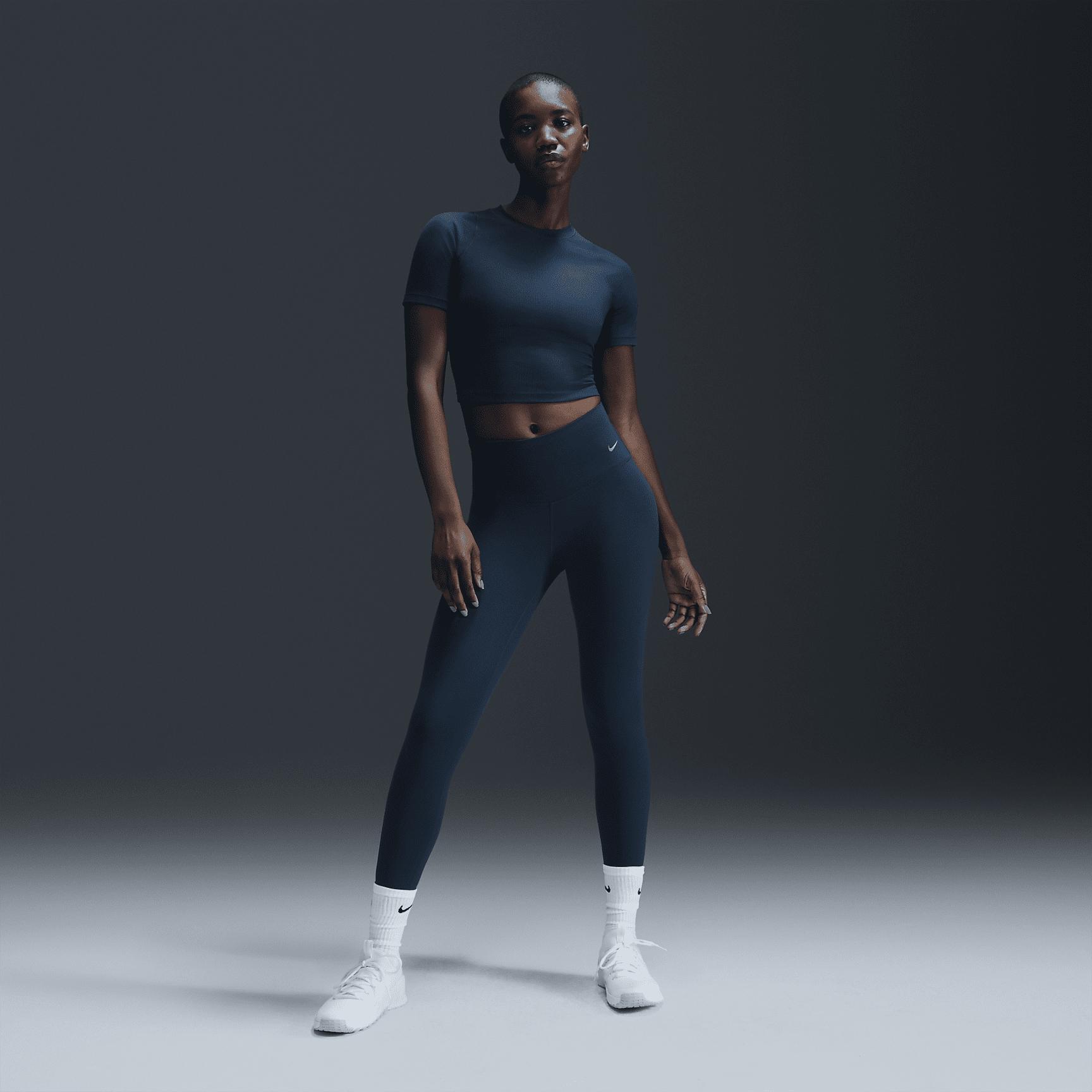 Nike Women's Zenvy Rib Dri-FIT Short-Sleeve Top Product Image