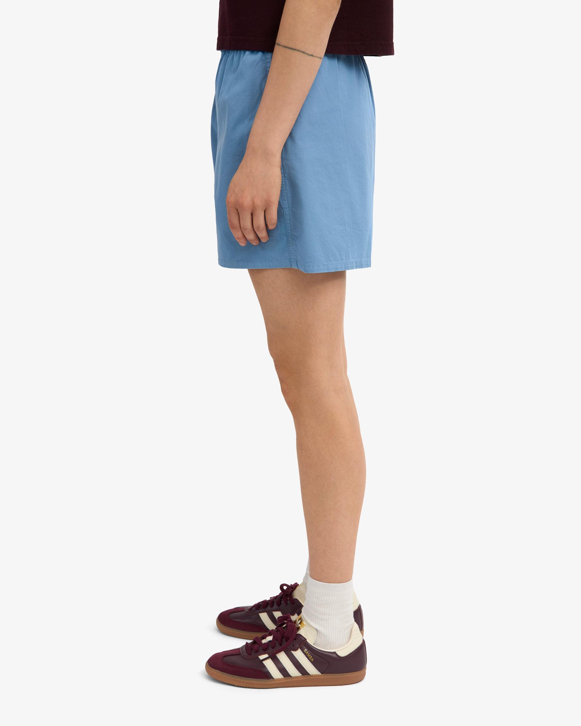 Women Organic Twill Shorts - Red Tangerine Product Image