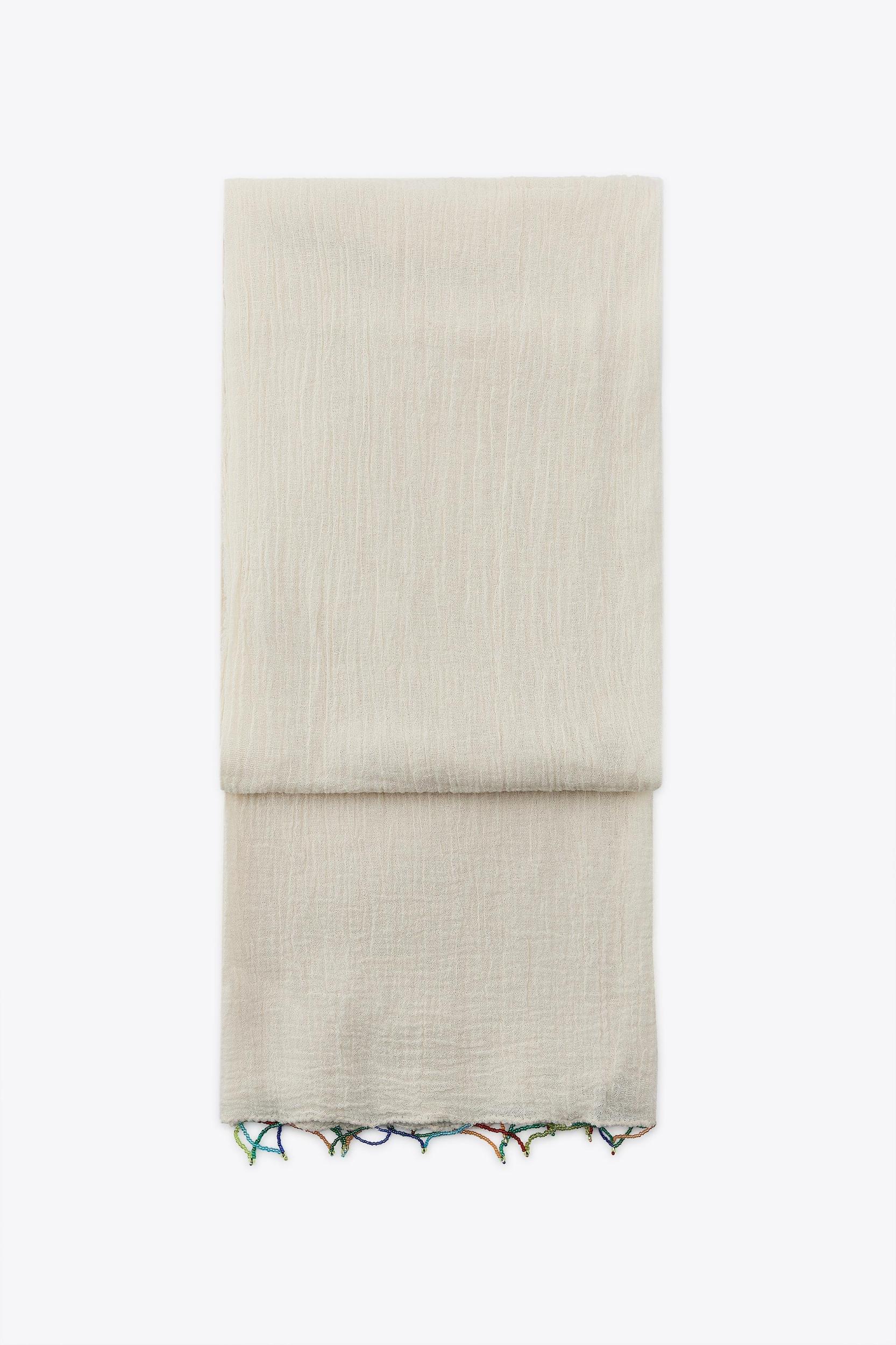 PLAIN BEADED SCARF Product Image