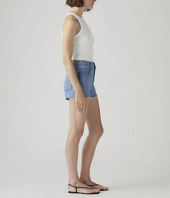 Levi's® 501® Original High Rise Frayed Hem Denim Shorts Product Image