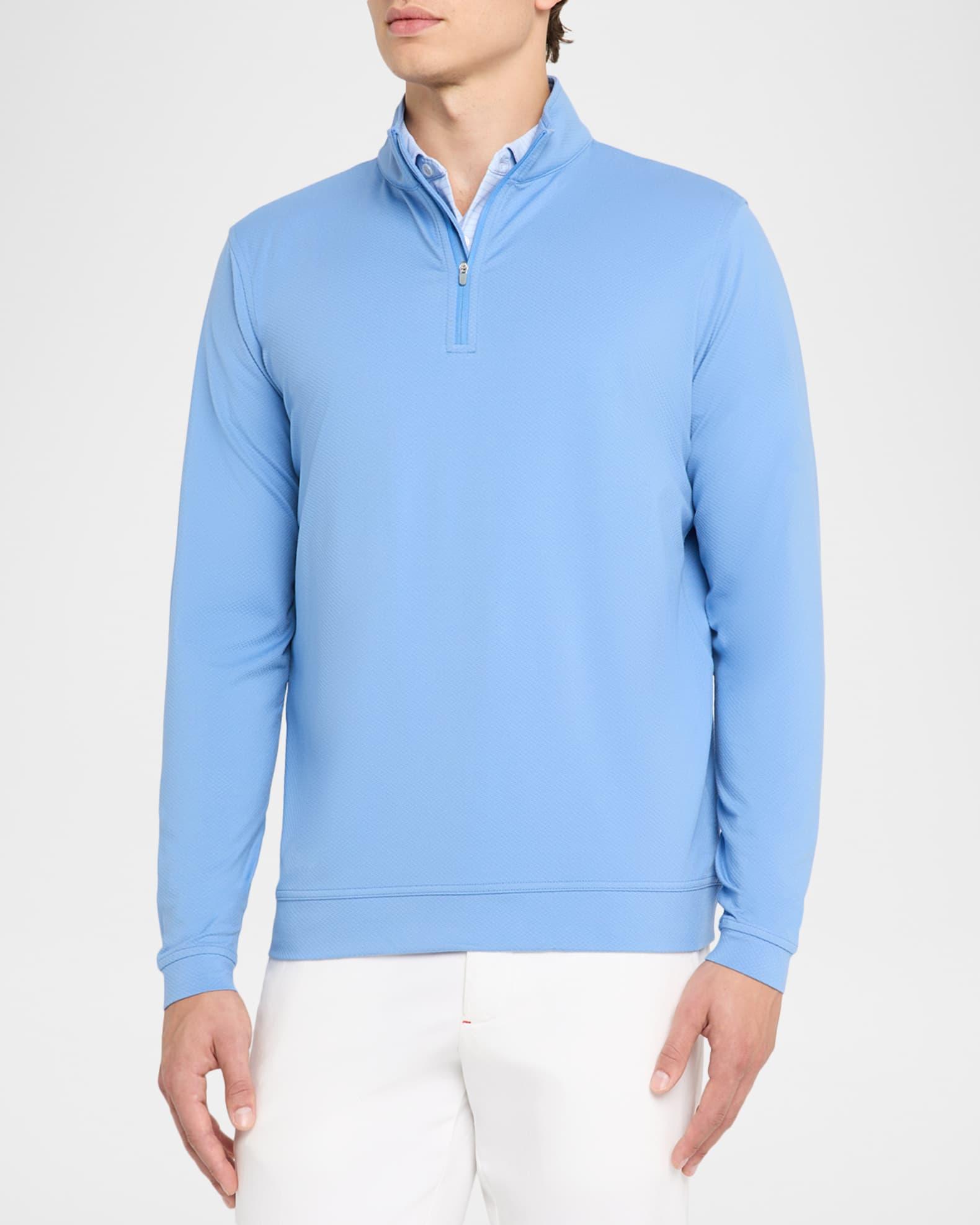 Men's Perth Cross-Hatch Performance Quarter-Zip Pullover Product Image