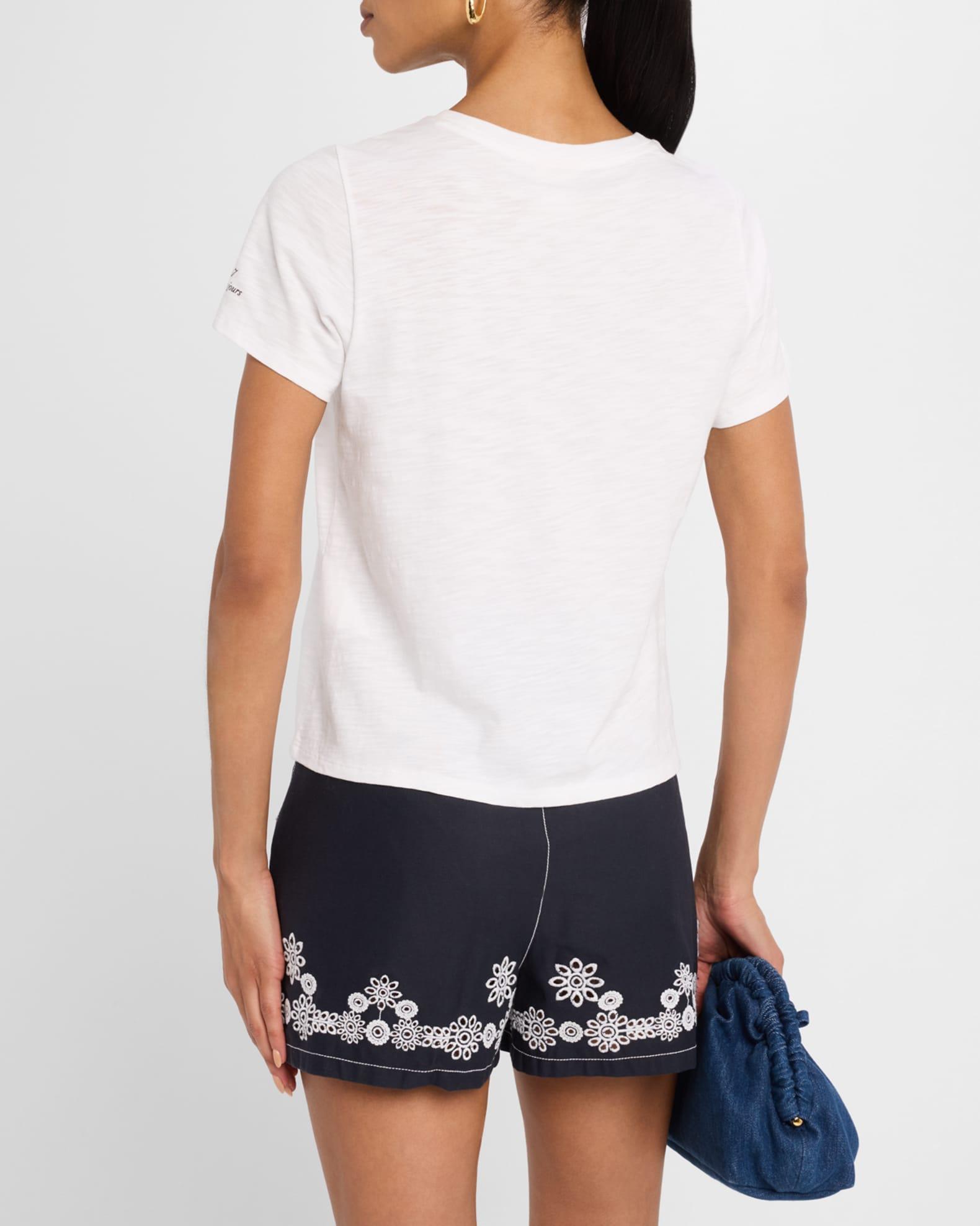 Shrunken Denim J'Adore Tee Product Image