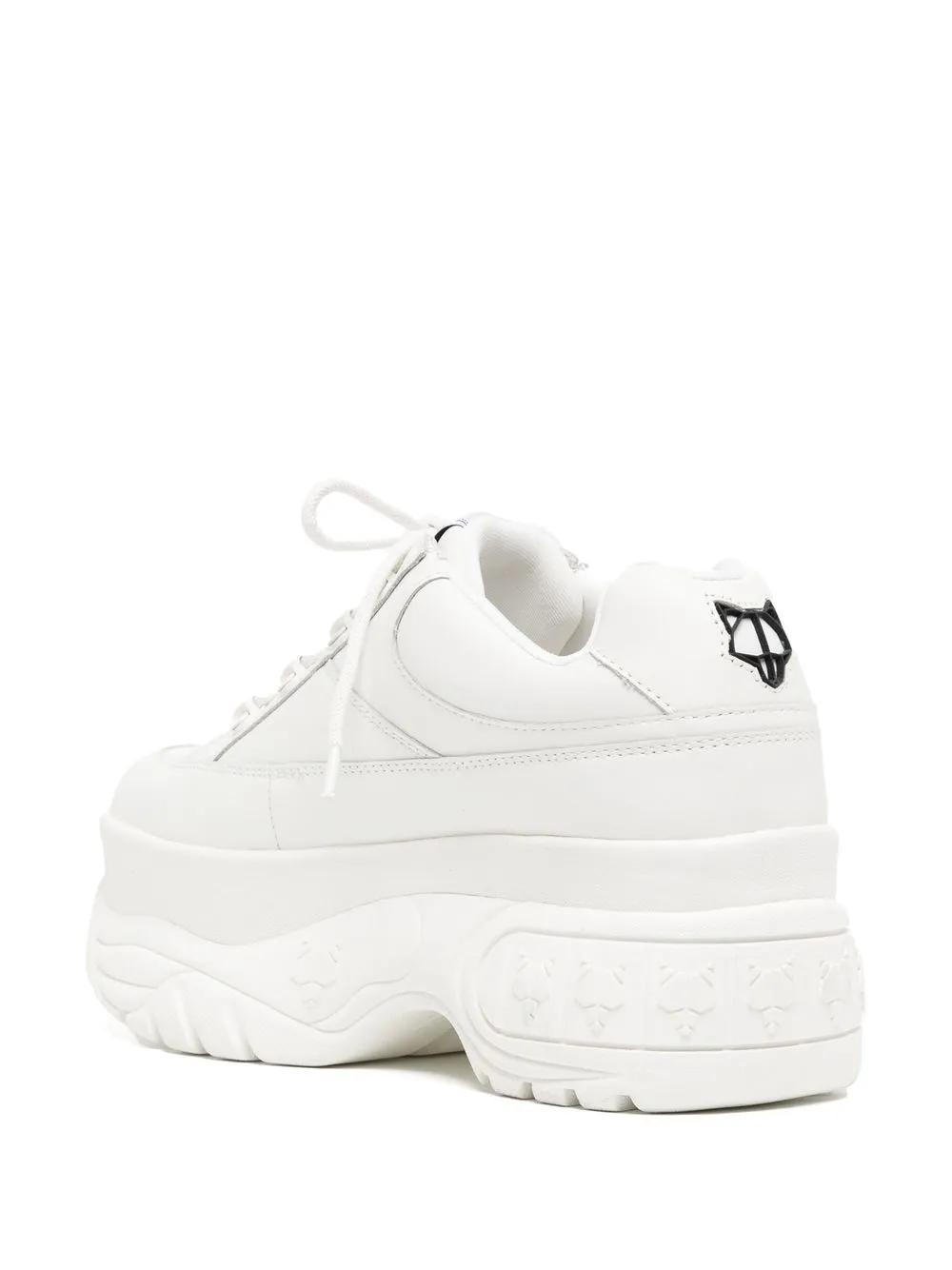 Sporty platform lace-up sneakers Product Image