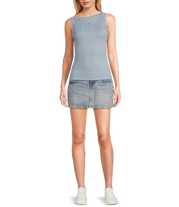Guess Tina Sleeveless Rib Tank Top Product Image