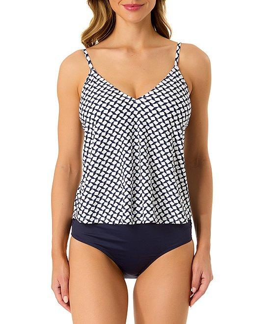 Anne Cole Live In Color Convertible High Waisted Shirred Swim Bottom Product Image