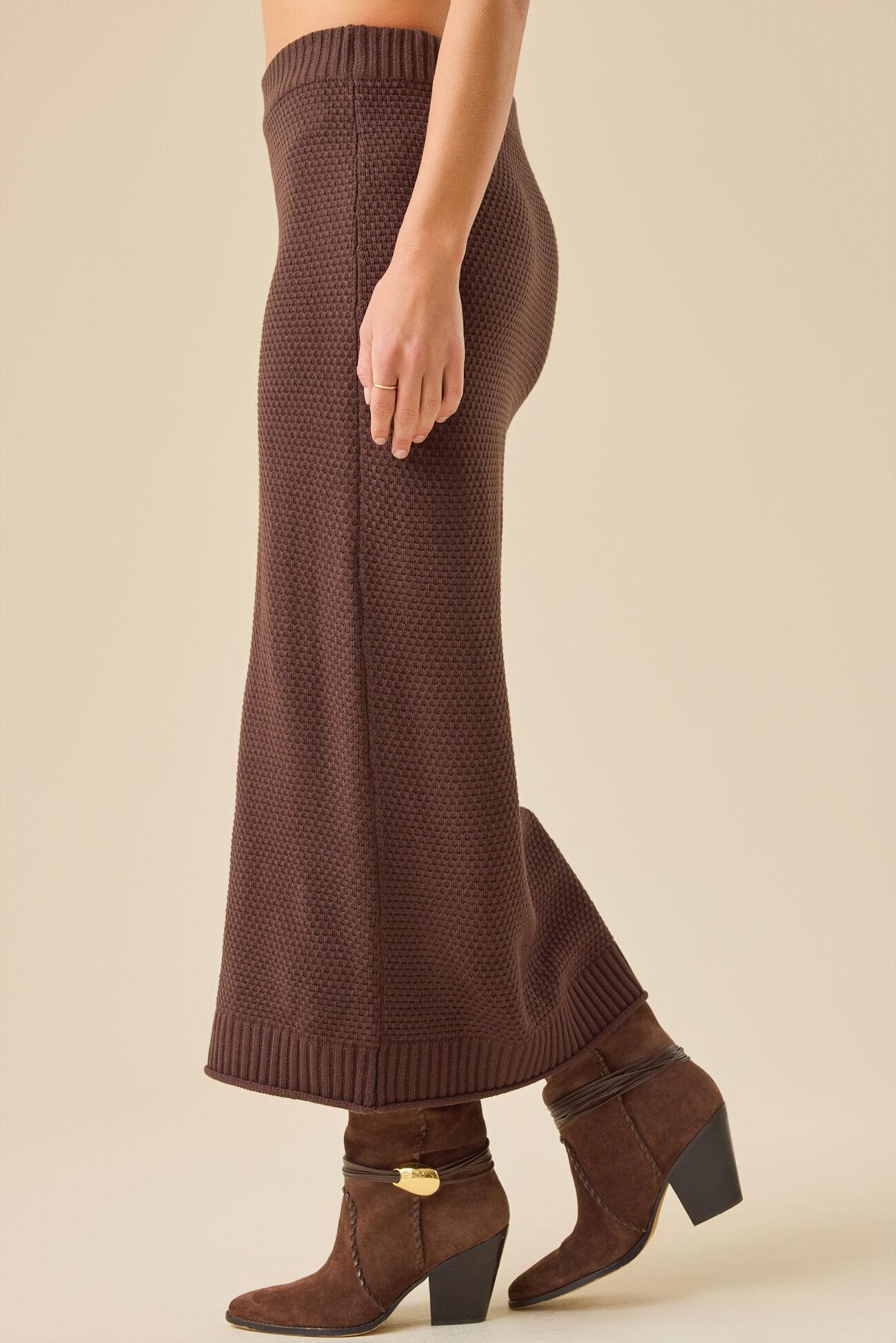 Shay Knit Midi Skirt Product Image