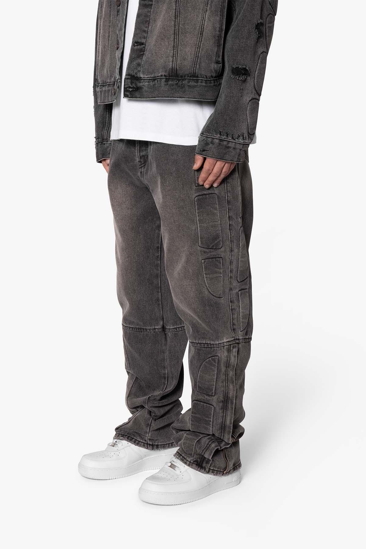 Ultra Baggy Moto Denim - Black Product Image