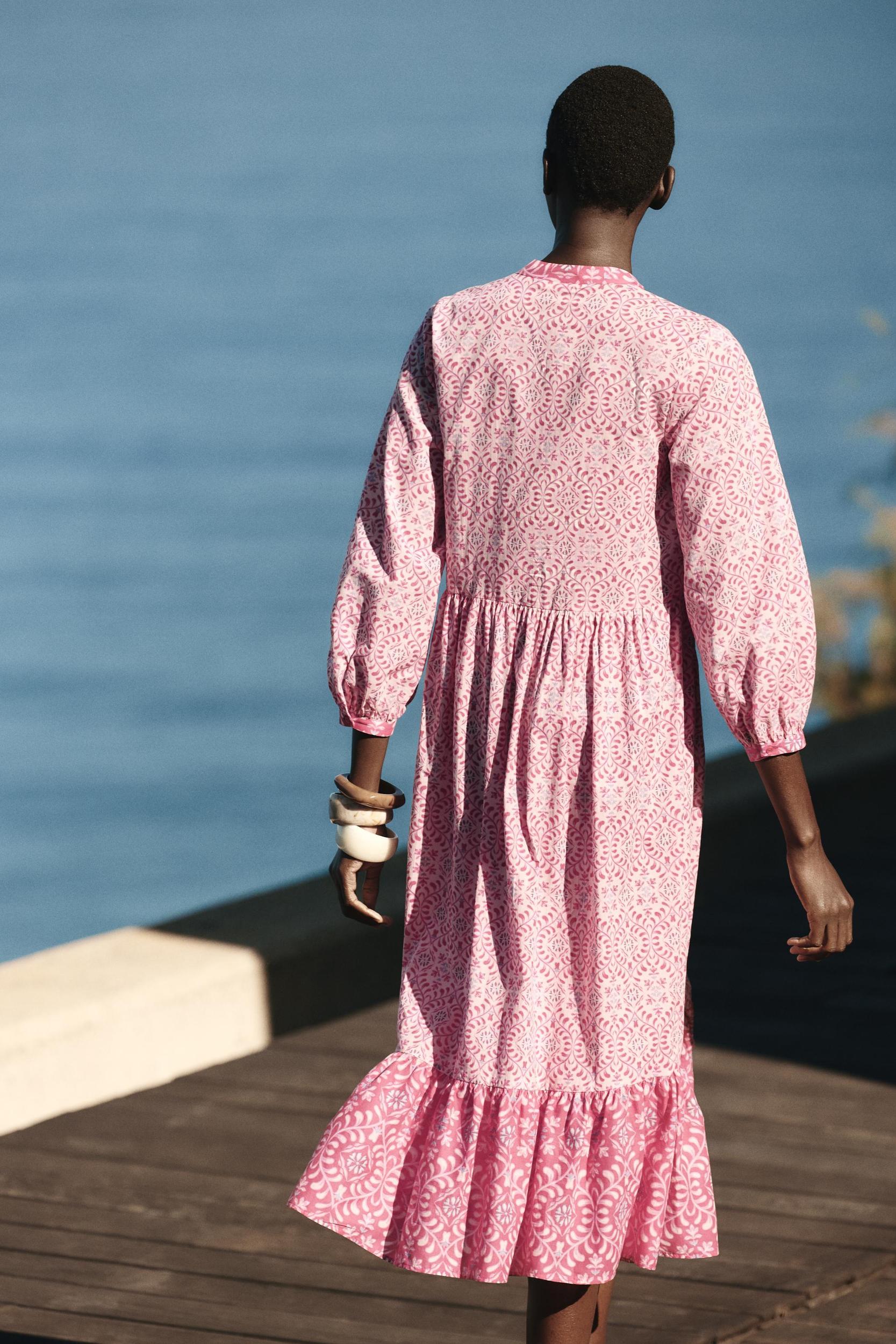 PRINTED MIDI DRESS Product Image