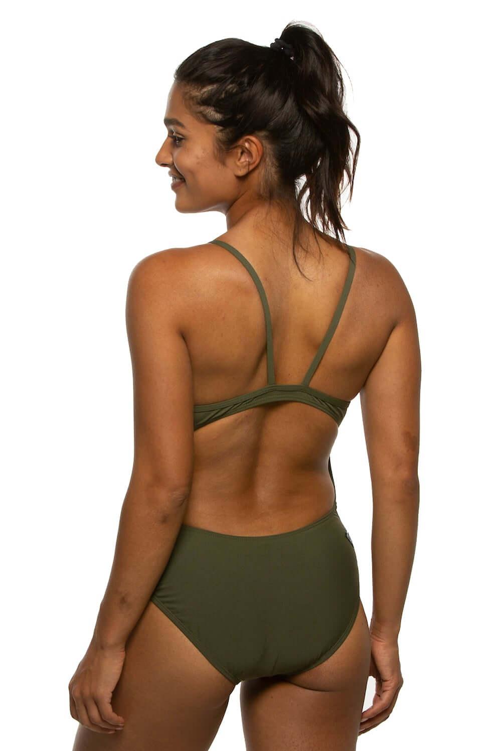 Devon One Piece Swimsuit - Army Female Product Image
