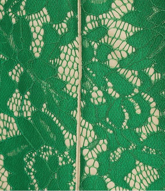 Kensie Lace V-Neck Short Sleeve Sheath Mini Dress Product Image