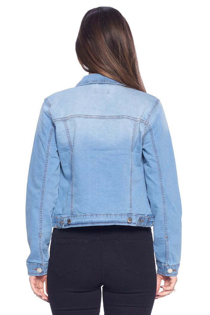 Denim stretch jackets solid washed Product Image