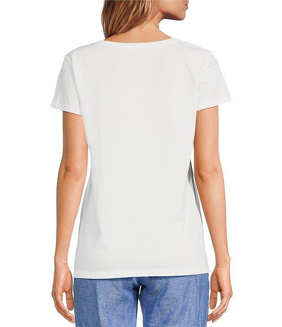 Lilly Pulitzer Meredith Knit V-Neck Short Sleeve Tee Product Image