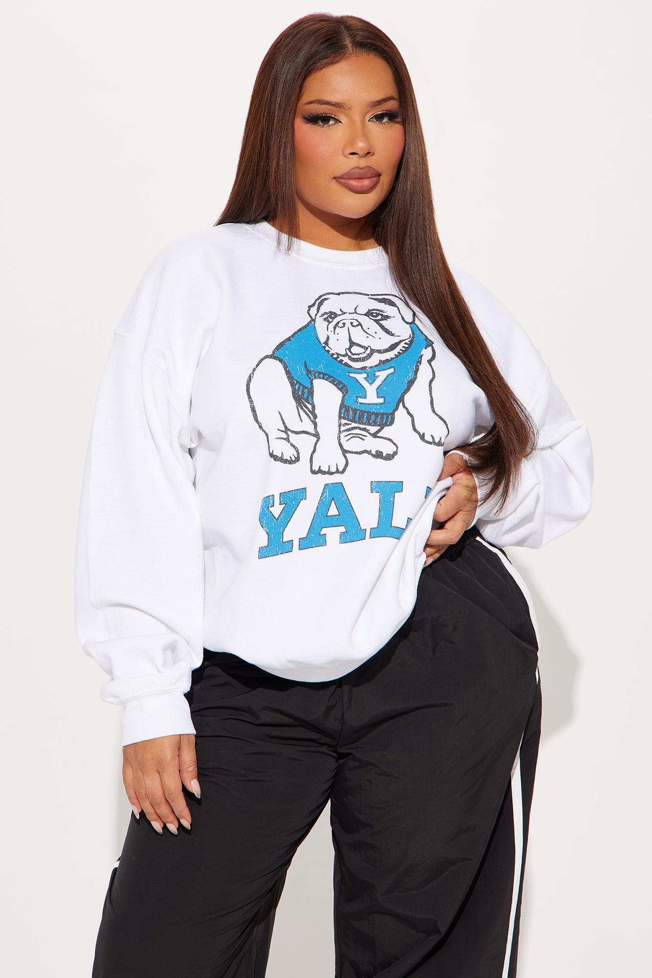 Yale Bulldogs Crew Neck Sweatshirt - White Product Image