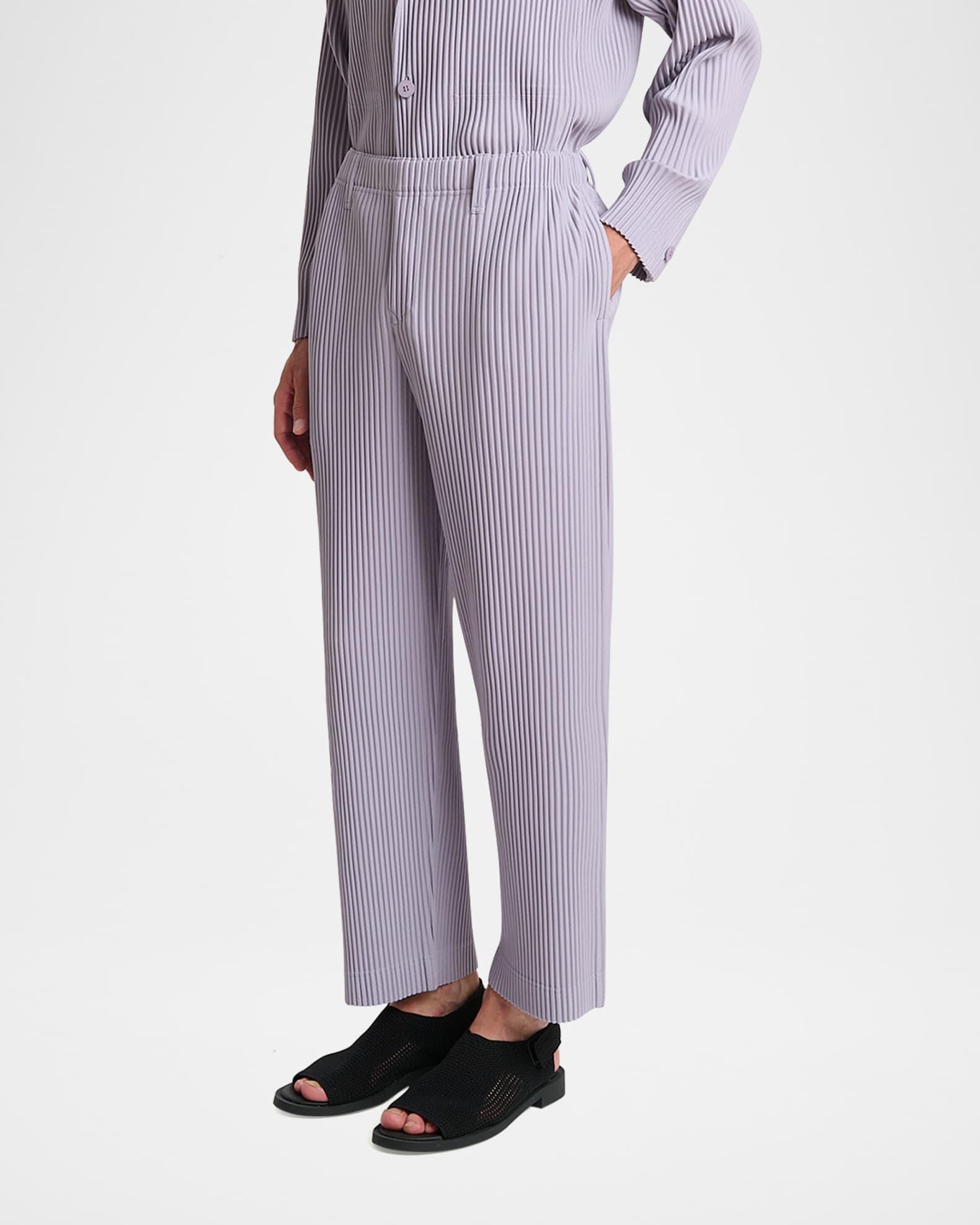 Men's Tailored Pleats Straight-Leg Pants Product Image