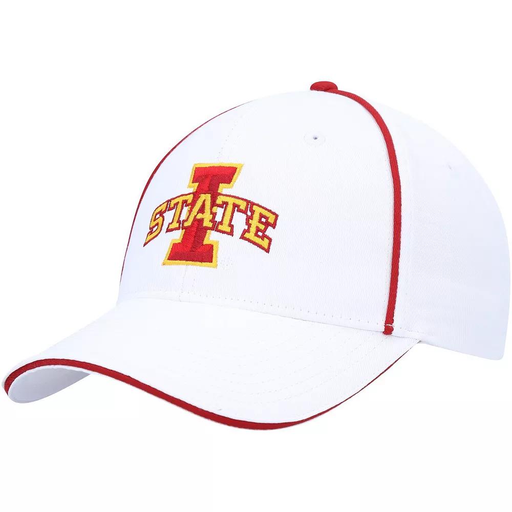 Men's Colosseum  White Iowa State Cyclones Take Your Time Snapback Hat Product Image