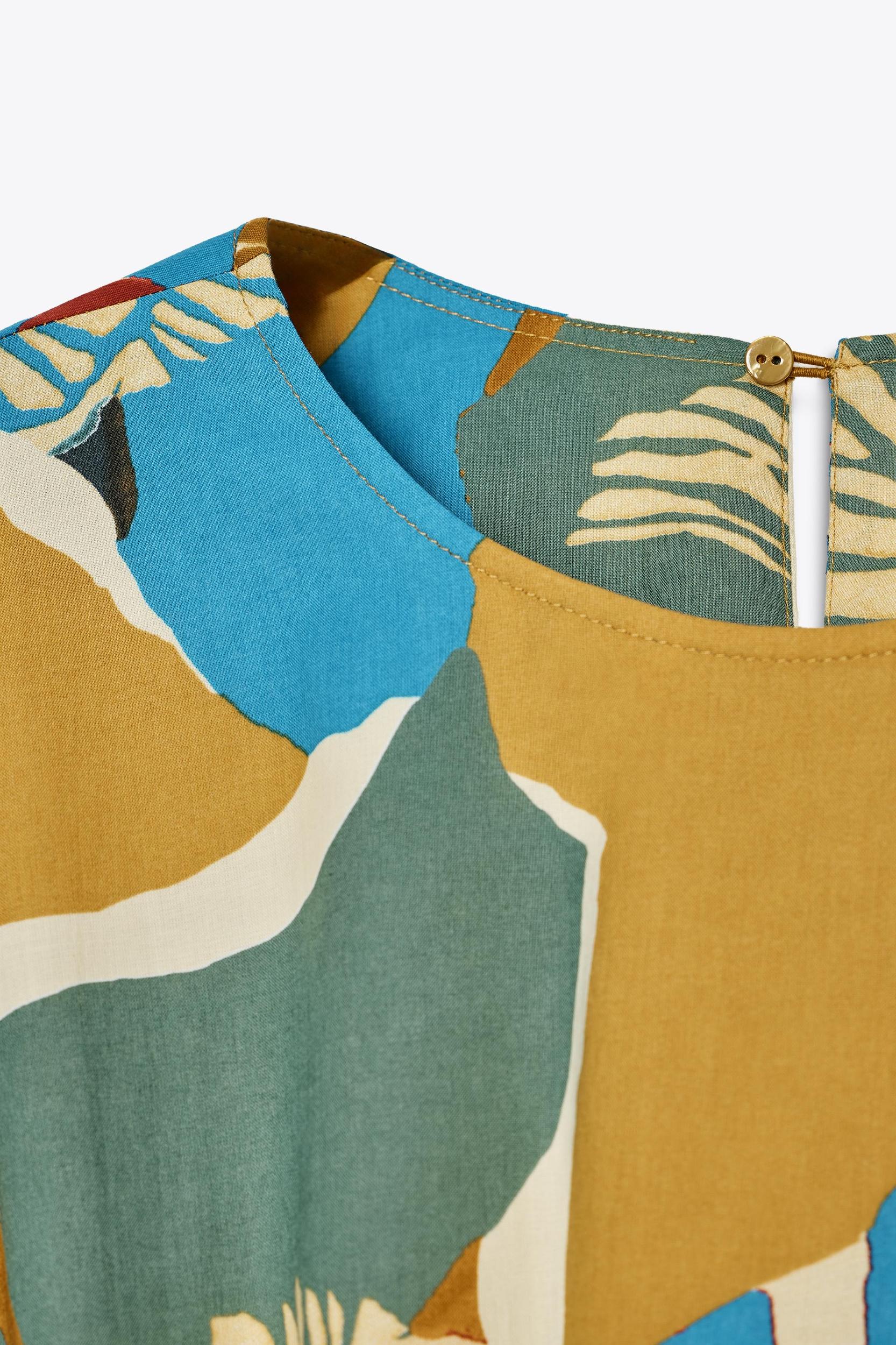 ZW COLLECTION PRINTED MIDI DRESS Product Image