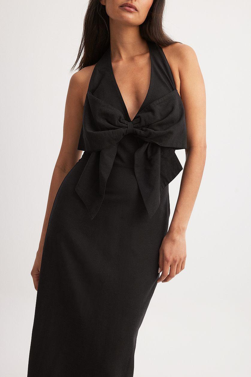 Bow Front Detail Maxi Dress Product Image