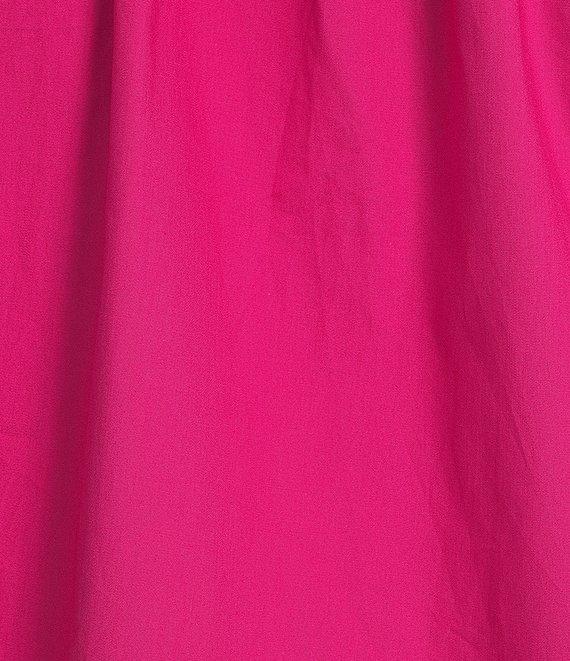 Sugarlips Plus Size Split V-Ruffle Neck Short Sleeve Blouse Product Image