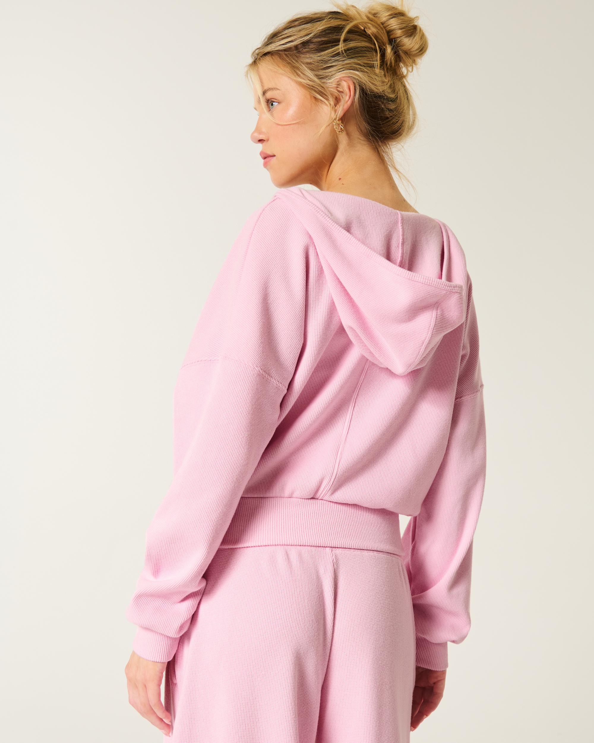 Gilly Hicks Cozy Waffle Wrap Hoodie Product Image