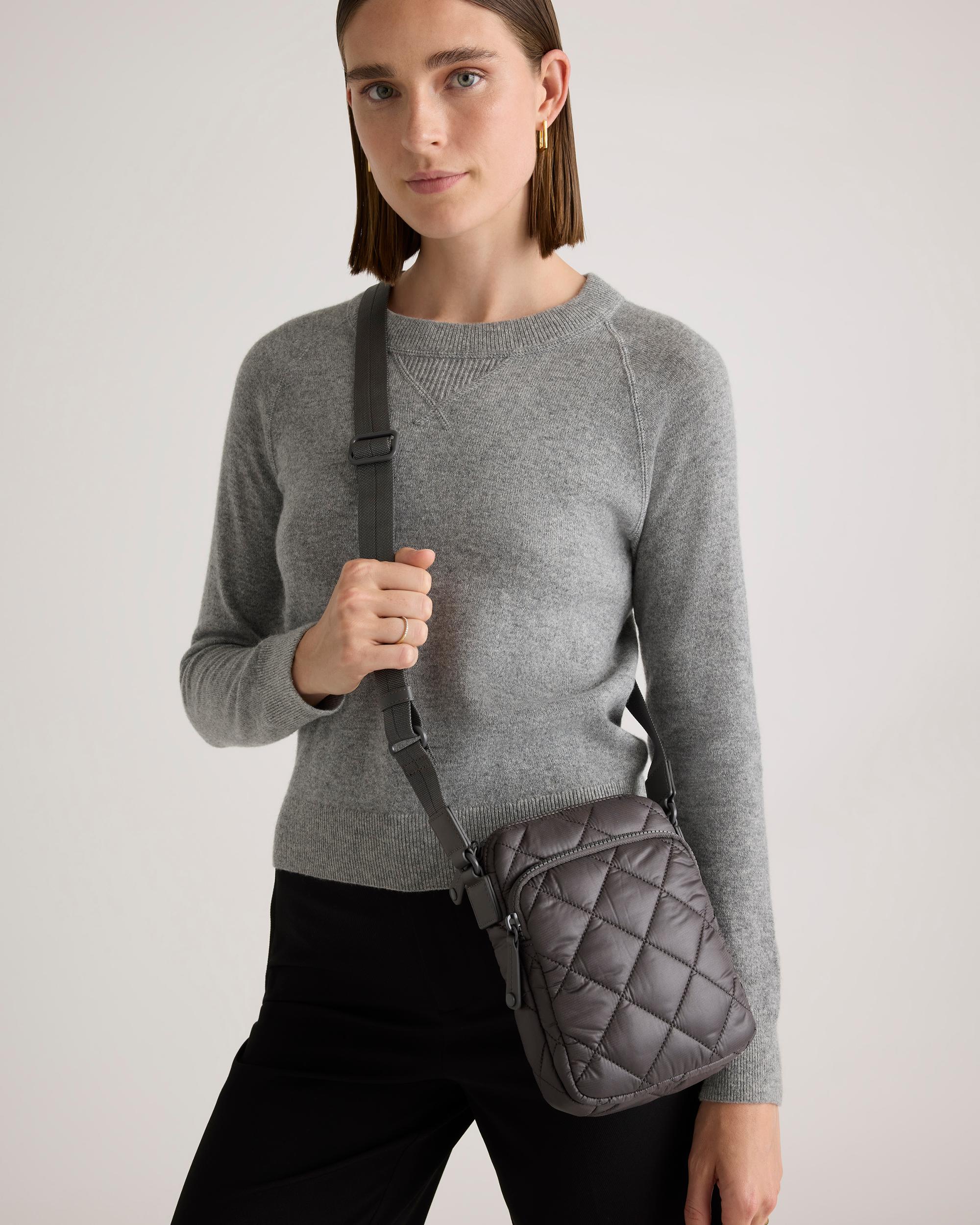 Quince | Women's Transit Quilted Phone Crossbody Nylon Product Image