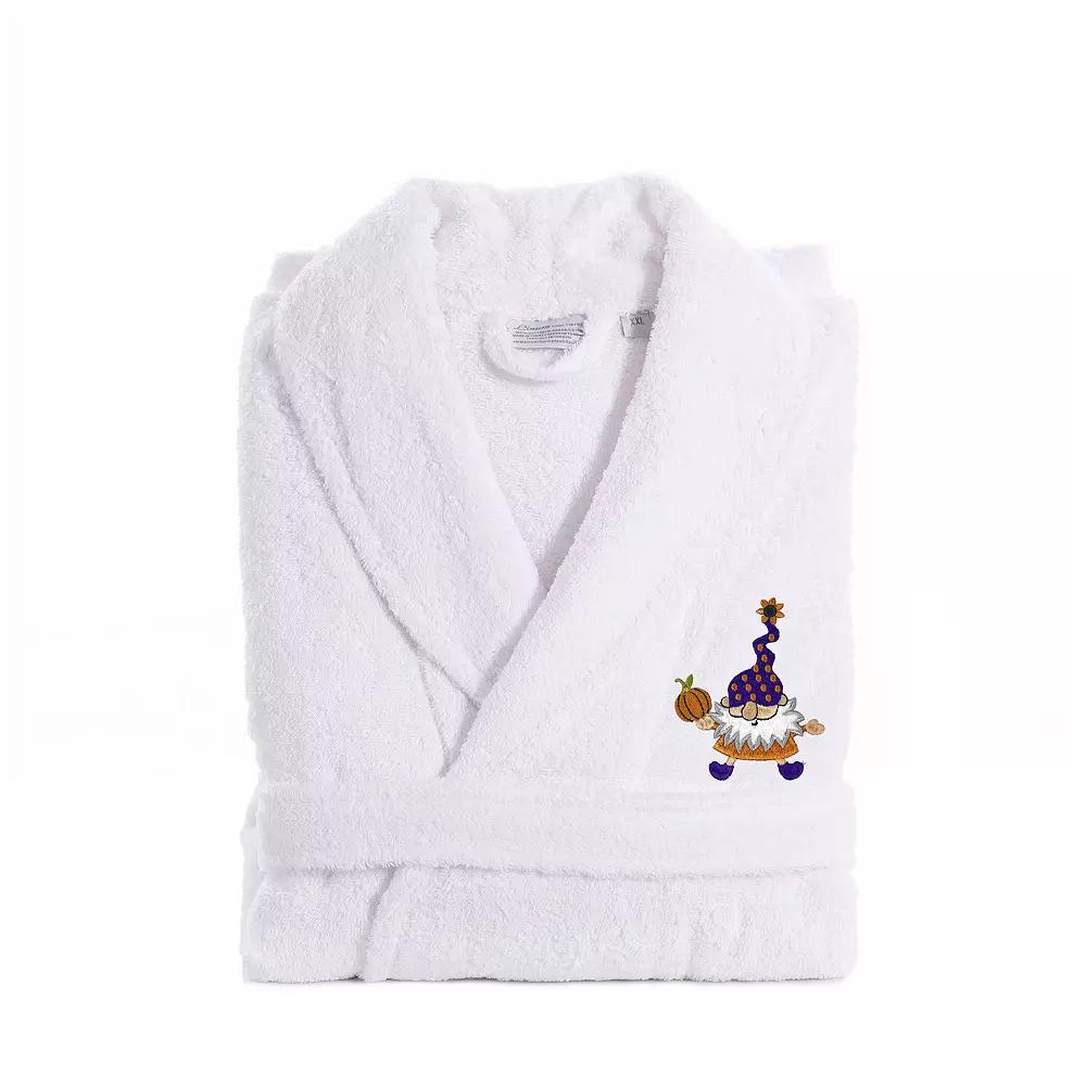 Linum Home Textiles Adult 100% Turkish Cotton Terry Embroidered Bath Robe - Halloween Gnomes, Adult Unisex,  Product Image