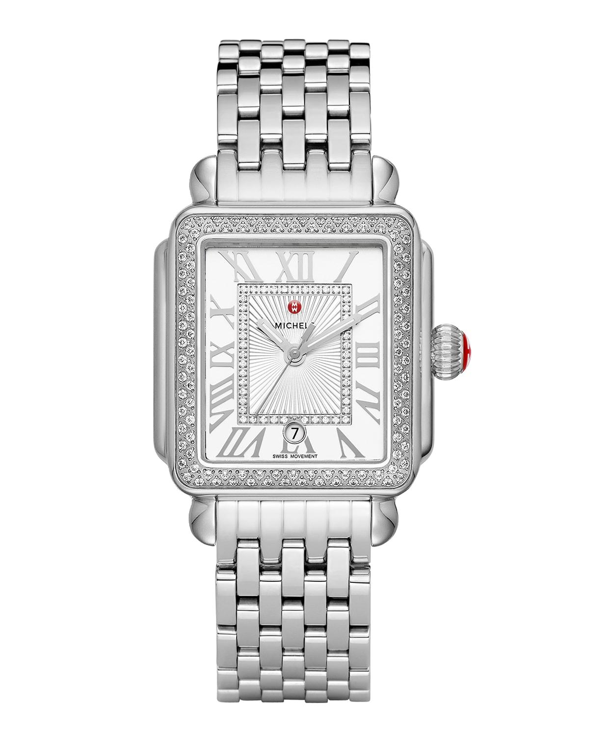 Womens Deco Madison Diamond & Two-Tone Stainless Steel Bracelet Watch Product Image