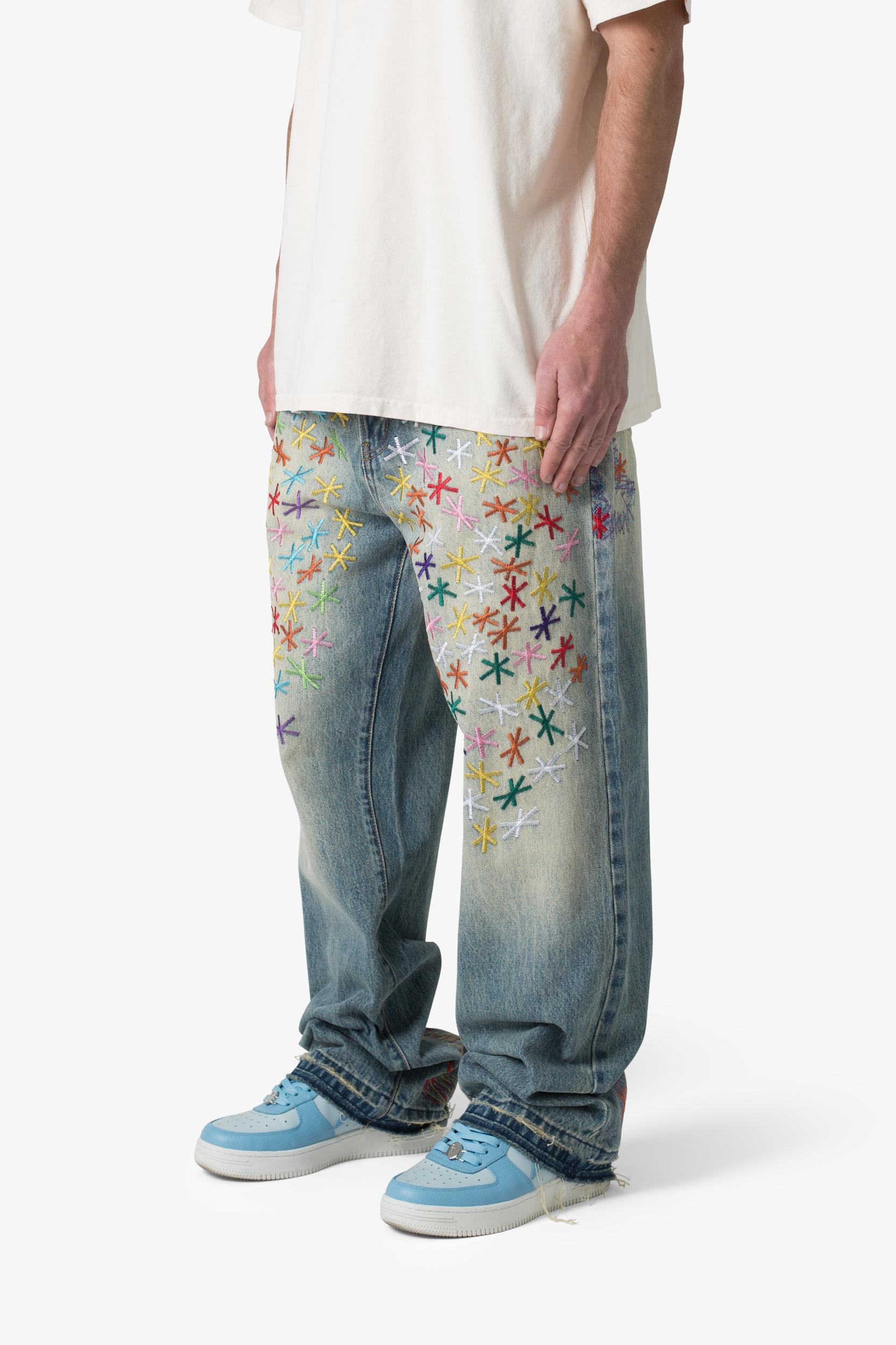 Ultra Baggy Multi Asterisk Denim - Blue/Multi Product Image
