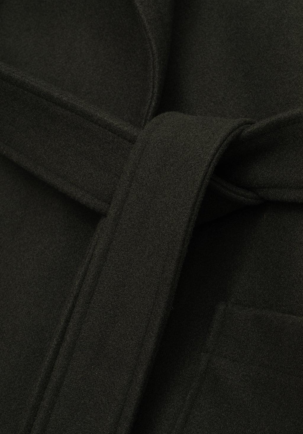 Meltdown Oversized Coat with Brooch - Green Product Image