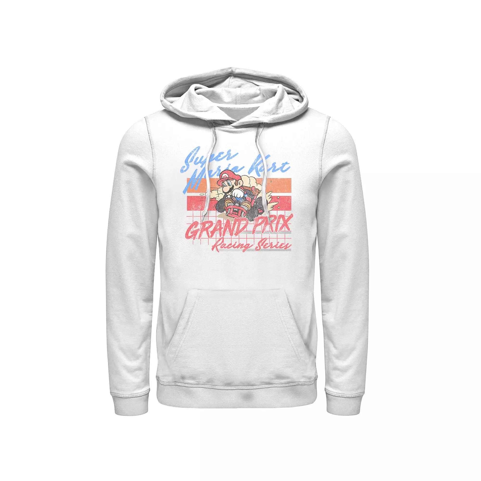 Men's Nintendo Mario Kart Racing Retro Drift Distressed Hoodie,  Product Image