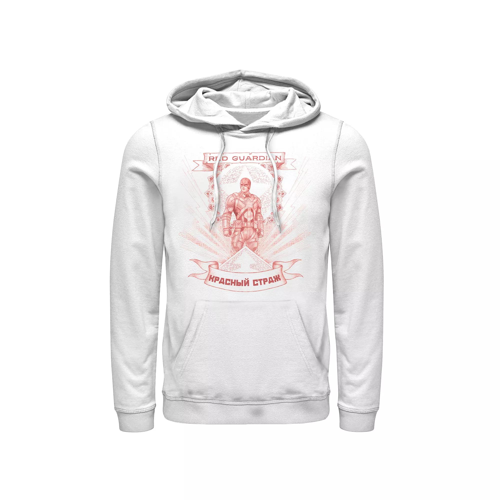 Men's Marvel Black Widow Red Guardian Red Hue Portrait Hoodie,  Product Image