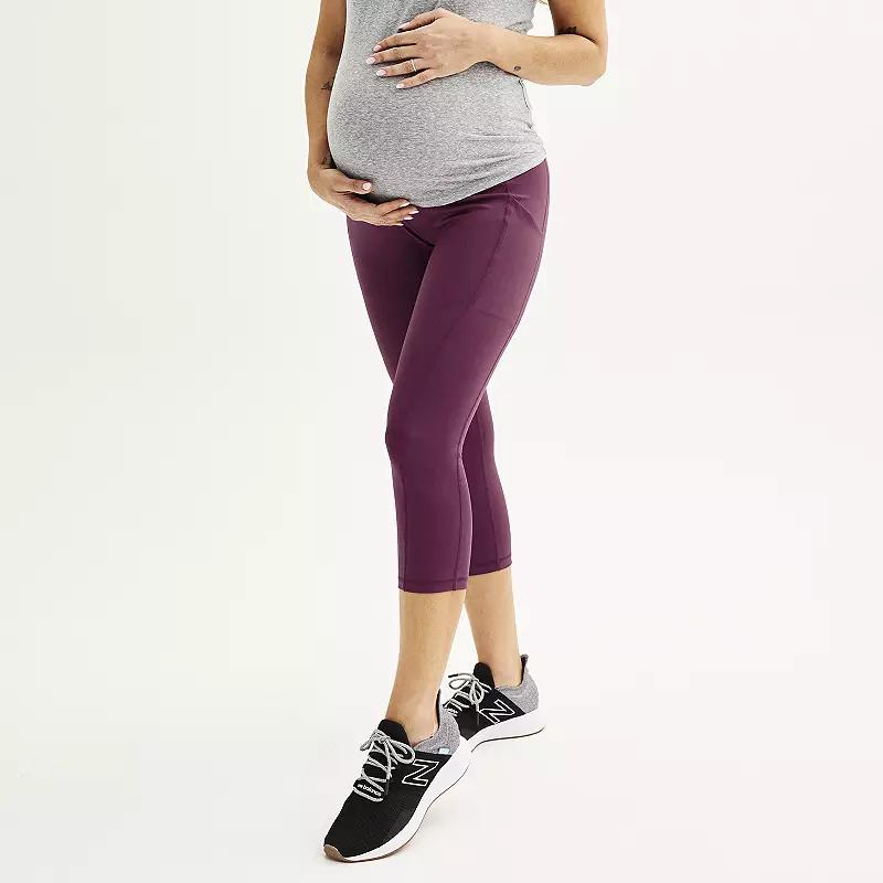 Maternity Tek Gear® Ultrastretch High Rise Capri Pants, Women's,  Product Image