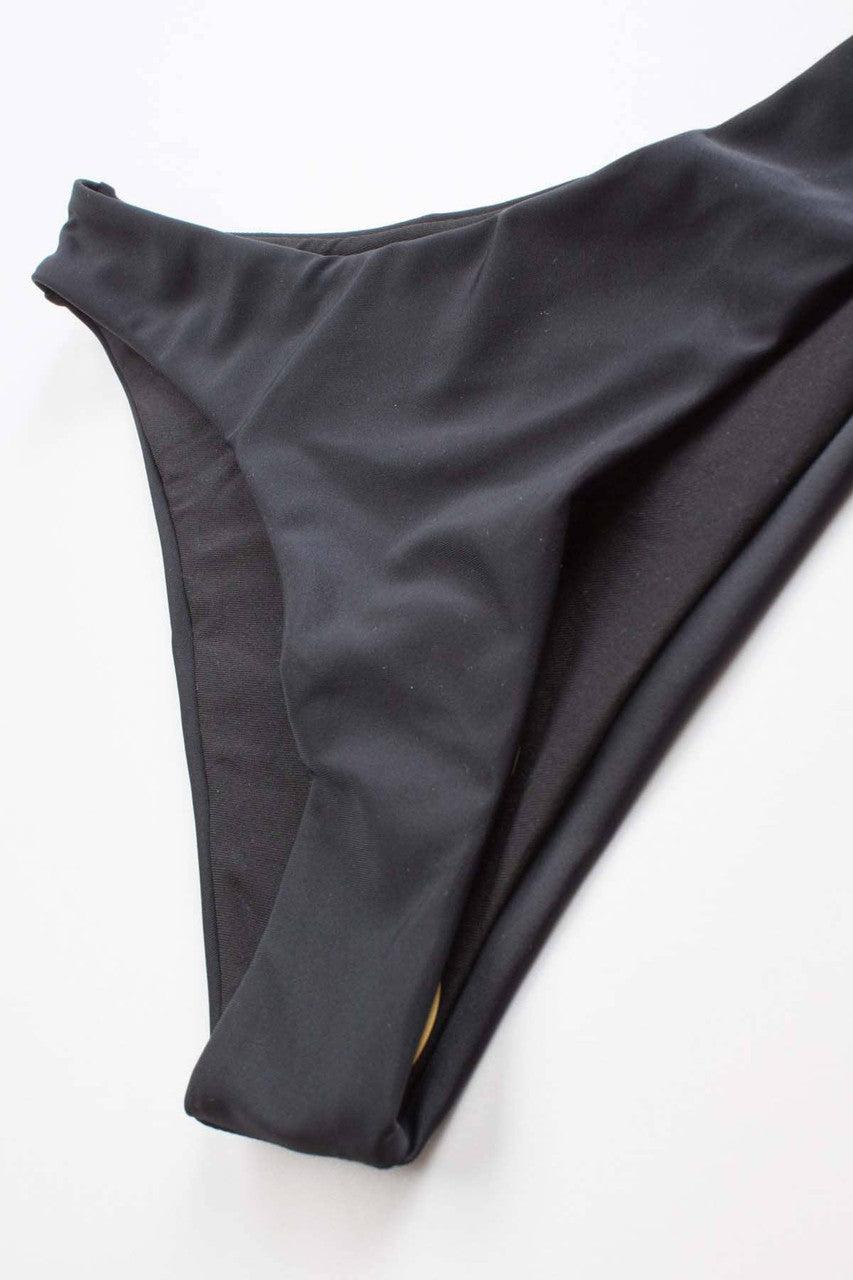 Black High Cut Bikini Bottom Product Image