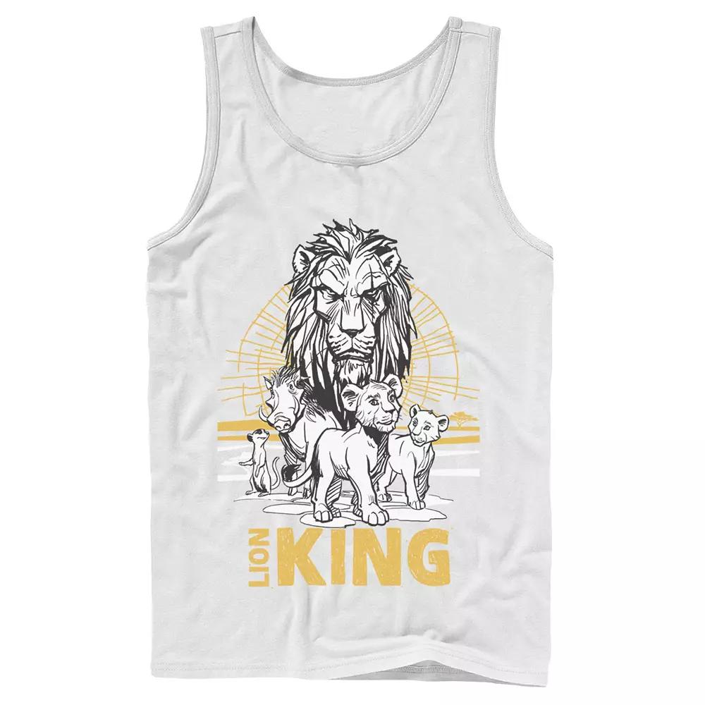 Disney's The Lion King Live Action Group Shot Sketch Poster Men's Tank Top,  Product Image