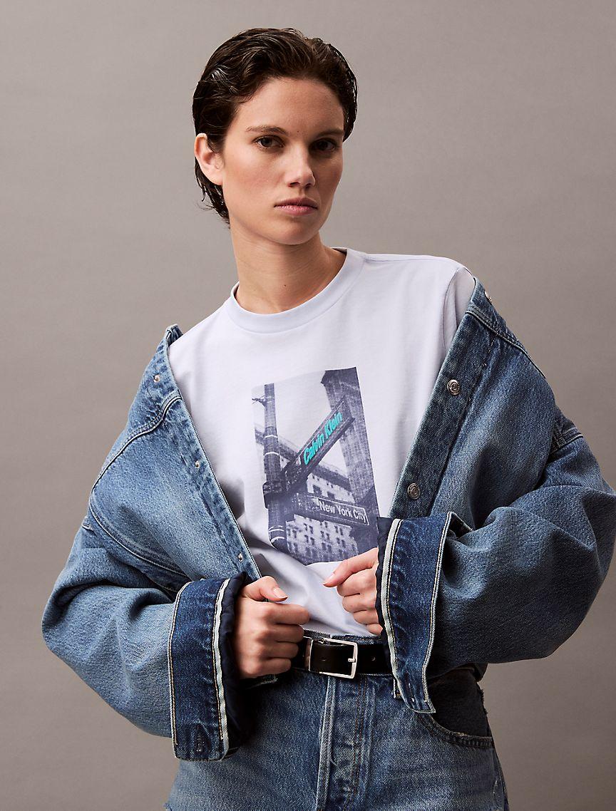 Street Sign Graphic Boxy T-Shirt Product Image