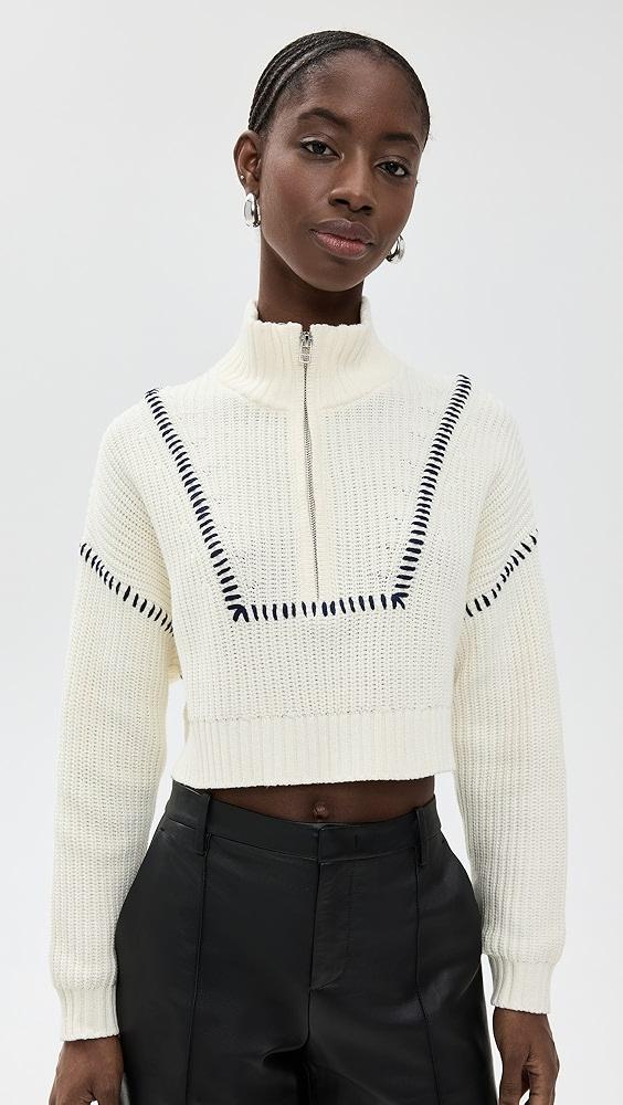 STAUD Cropped Hampton Sweater | Shopbop Product Image