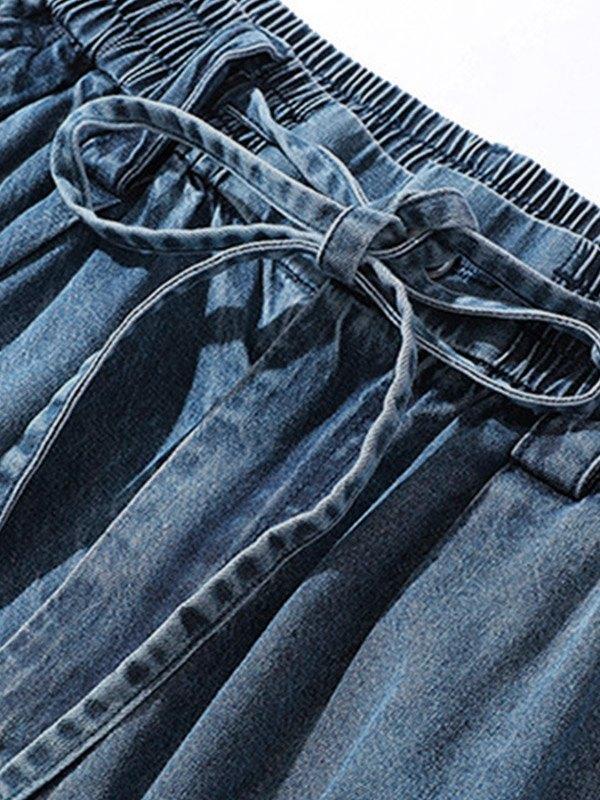 Men's Loose Fit Jogger Cargo Jeans Product Image