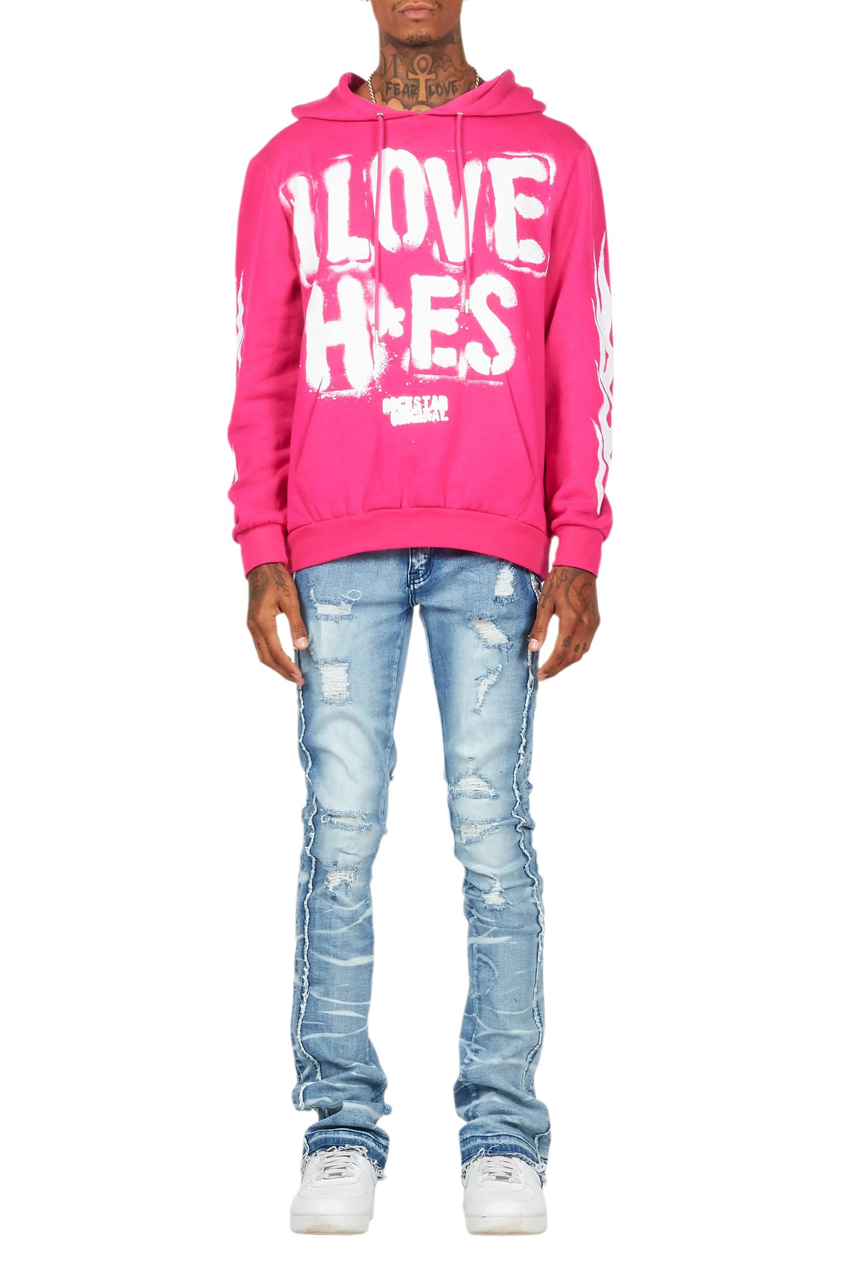 Rugged Blue Stacked Flare Jean Male Product Image