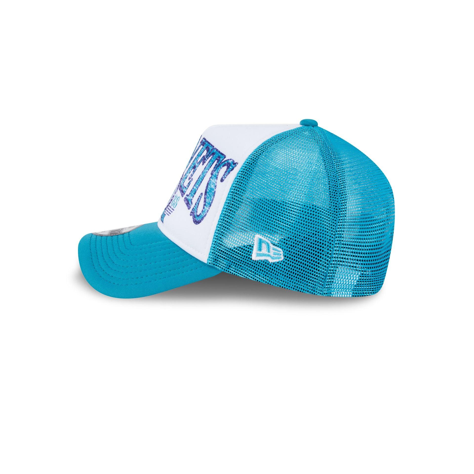 Charlotte Hornets Distressed 9FORTY A-Frame Trucker Hat Male Product Image